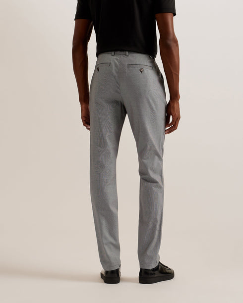 TURNEY-Trousers-These TURNEY chinos blend together smart and casual style for effortlessly wearable trousers. We've kept the comfort of classic chinos with a stretchy cotton blend, adding in a textured finish and cutting a slim fit for a more tailored feel. The details are just as sleek, with a practical hook and zip fly fastening and trendy front flap pocket. Slim fit chinos Textured finish Cotton blend Front flap pocket detail Hook and zip fly fastening Belt loops Welt back pockets with button fastening O